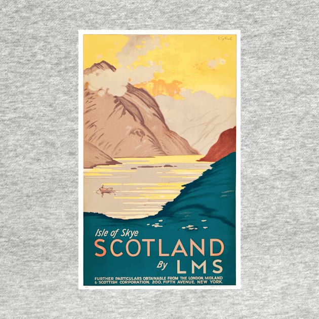 Vintage Travel Poster - Isle of Skye, Scotland by Naves